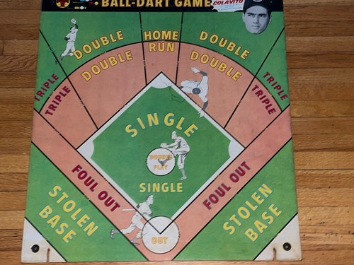 1960 ** ROCKY COLAVITO Baseball Darts Brettspiel - Bild 4 von 14