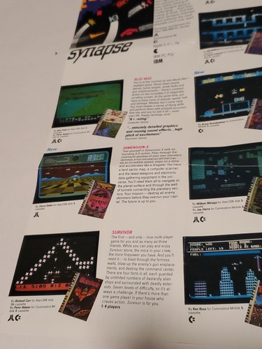 ZAXXON Commodore 64 Vintage 1984 Video Game Instruction Booklet - Picture 15 of 17