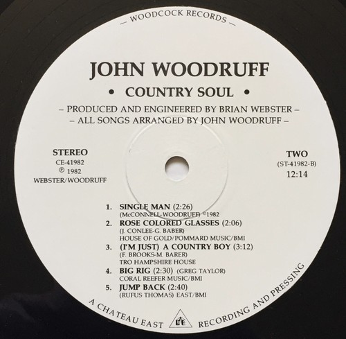 John Woodruff - Country Soul - 1982 vinyl LP record album - Picture 3 of 3