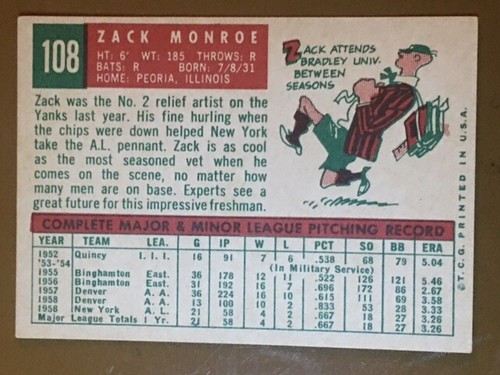 1959 Topps Baseball Singles - Nos 1-299 - Pick Your Card - Complete Your Set - - Bild 145 von 487