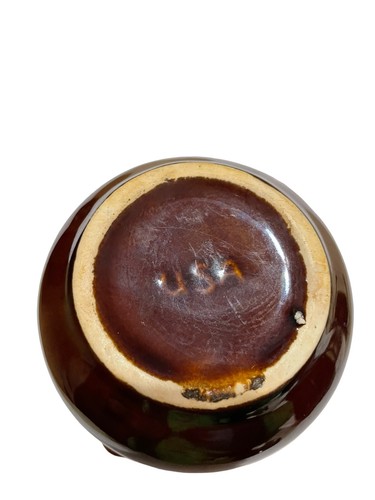 McCoy Stoneware USA Sugar and Creamer Set in Brown Drip Glaze Pattern 1970s - Picture 12 of 19