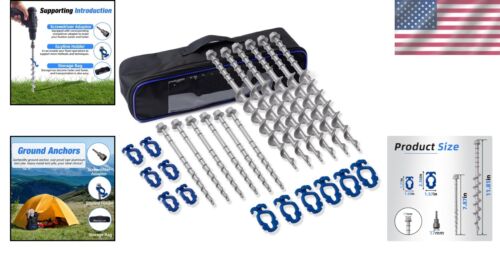 Heavy-Duty Aluminum Camping Ground Anchors Kit - Secure Your Tents With Ease - Picture 2 of 8