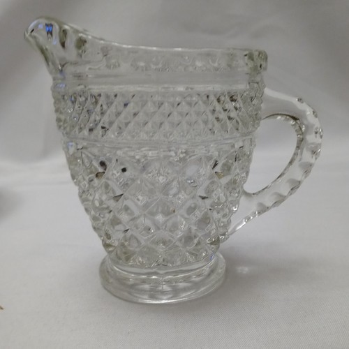 S&C~Anchor Hocking Wexford Creamer Pitcher Clear Glass - Bild 1 von 6