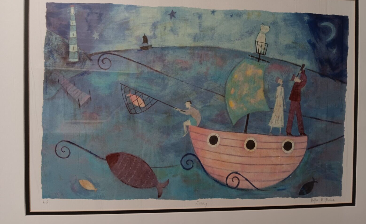 Paula McArdle - Signed - Artist Proof Print- FISHING