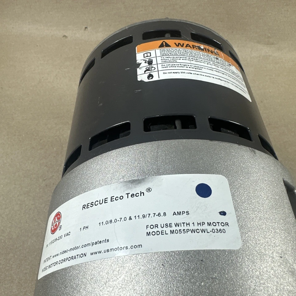Motor soplador ECM 1 HP H829088966 (H1) US Motors RESCUE EcoTech M055PWCWL-0360 Foto 3 de 4