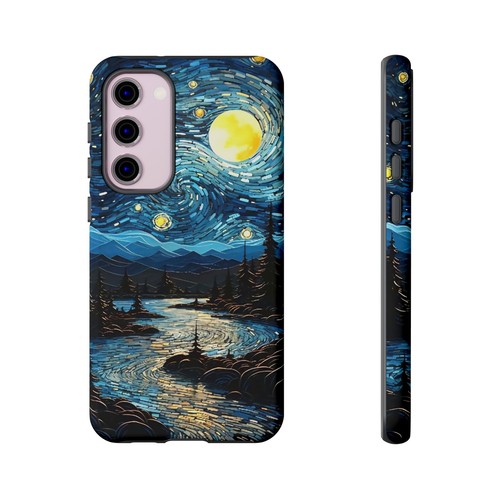 Funda de teléfono resistente - Diseño de noche estrellada, funda de teléfono genial, regalo único, naturaleza - Imagen 176 de 229