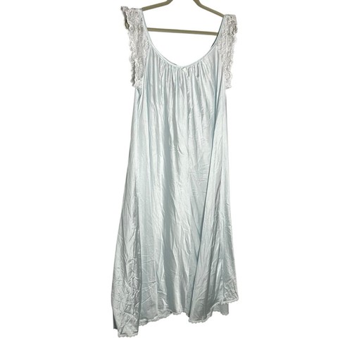 Vestido de noche vintage Amanda Rich azul pálido claro talla grande - Imagen 1 de 6
