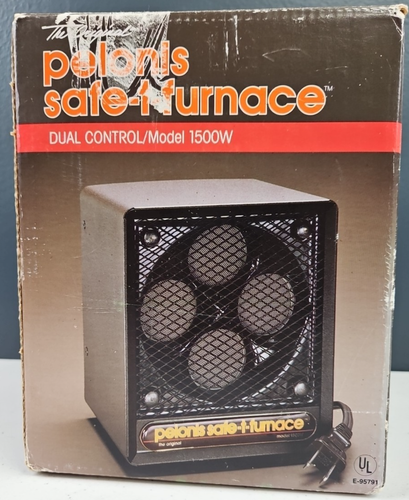 Pelonis Safe-T-Furnace 1500W Ceramic Fan Brown Space Heater - Picture 1 of 7
