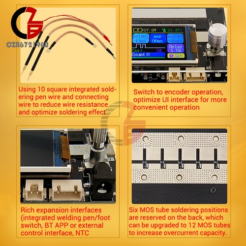 Hágalo usted mismo Mini máquina soldadora de puntos LCD de doble pulso portátil para batería de iones de litio 18650 - Imagen 20 de 27