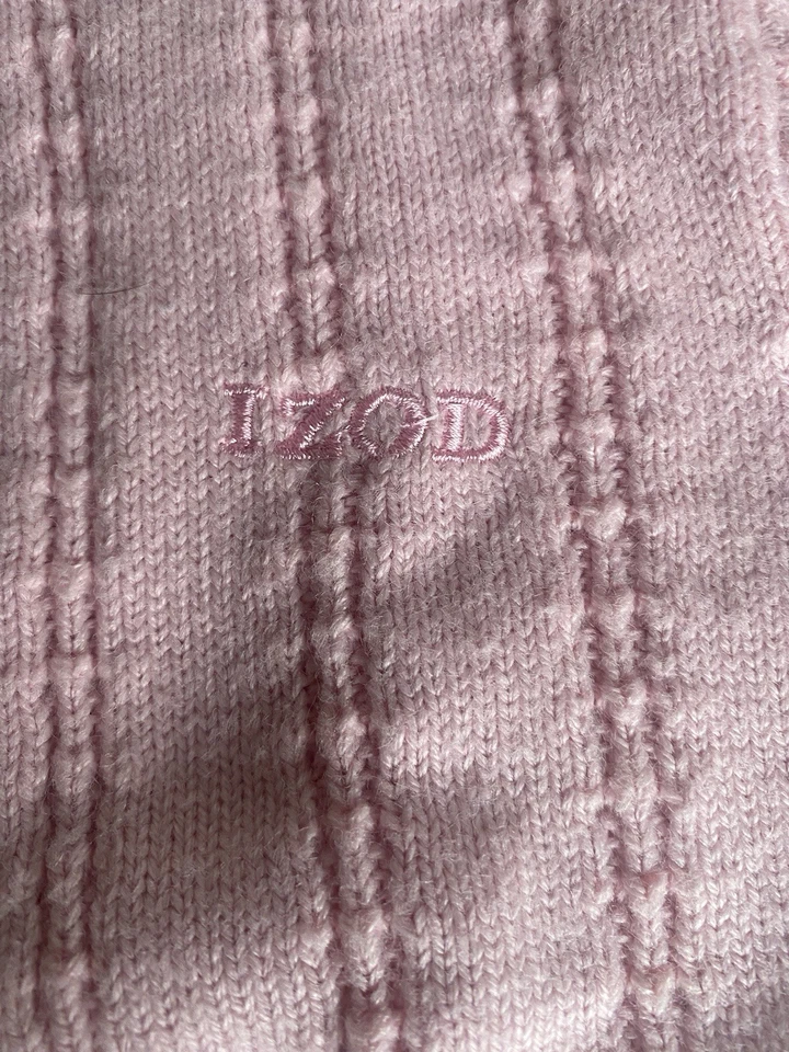 Cardigã suéter rosa feminino Izod tamanho 3T - Imagem 2 de 4