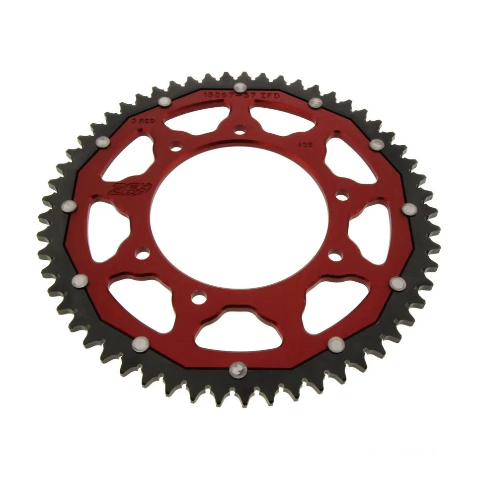 Kettenrad 57Z rot ZFD-15097-57-RED für FBMondial SMX 125 i Enduro CBS 2017-19 - Bild 1 von 1