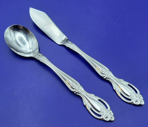 Cambridge RENAISSANCE Edelstahl durchbohrtes Blumenbesteck AUSWAHL Besteck - Bild 4 von 7