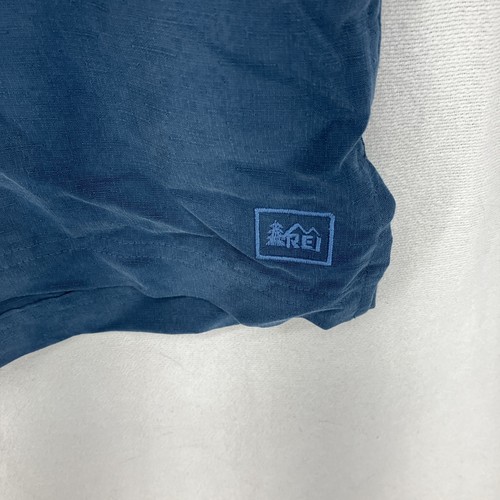 Camisa con botones manga corta REI Camp para hombre talla XL azul exterior/informal - Imagen 12 de 16