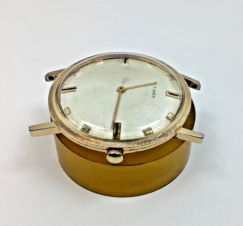 Vintage Herren 1969 Timex Super Thin Uhr 51602369 M23 läuft Teile Reparatur LESEN - Bild 4 von 10