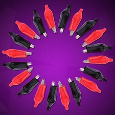20pcs 35MM Metal Alligator Clip Crocodile Electrical Clamp for Testing Probe