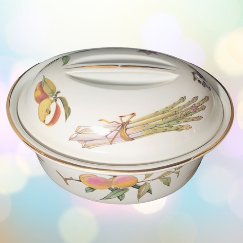 De colección Royal Worcester Evesham 2,5 cuartos Cazuela cubierta porcelana Inglaterra - Imagen 10 de 13