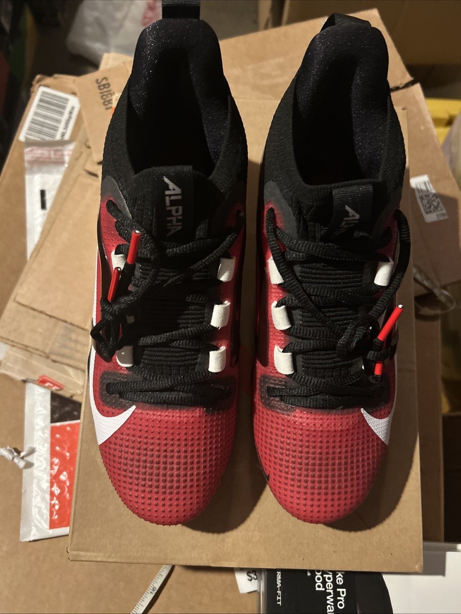 Nike Alpha Menace 4 Elite Football Cleats Red Black‎ FD7036-600 Men\'s Size 8.5 s-l400.jpg main image 4
