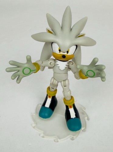 Jazwares Silver Sonic The Hedgehog 3 inch Action Figure Toy Rare A - 第 1/5 張圖片