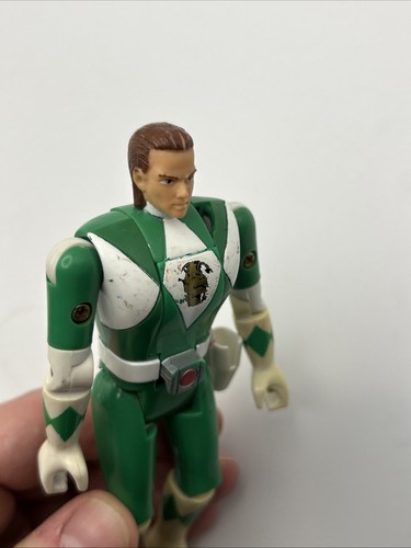 1993 Bandai Vintage Power Rangers Green Ranger 5.5" Head Flip Action Figure Y2K - Bild 9 von 10