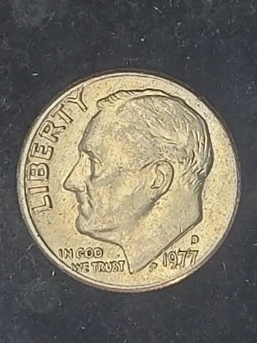 1977 D Roosevelt Dime Circulated