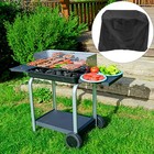 77cm runde wasserdichte Grillabdeckung (schwarz)