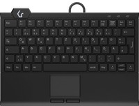 Keysonic KSK-5210ELU (De) Mini Tastatur, Touchpad, Hintergrundbeleuchtung
