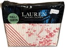 RALPH LAUREN Annie Red Floral Full/Queen Duvet Set Cotton 3 pc NWT