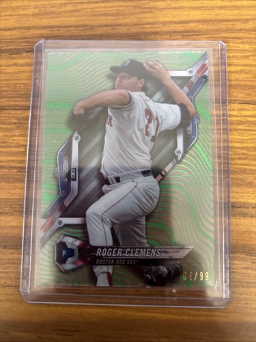 2018 Topps High Tek - Roger Clemens #HT-RC Pattern 1 Waves/Diagonals Green Magma