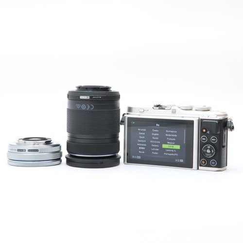 OLYMPUS PEN E-PL9 14-42mm EZ + 40-150mm Lens Kit Black #515 - Picture 2 of 12