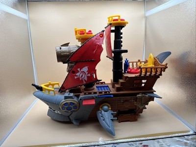 2015 Mattel Fisher Price Imaginext Shark Bite Pirate Ship DHH61 Playset