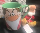 Disney Store Green Grumpy Seven Dwarves Mug With Plush Toy. New
