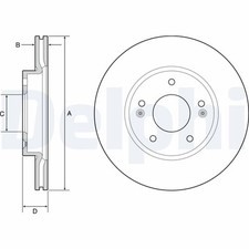 Delphi Bremsscheibe Scheibenbremse für Hyundai Ioniq KIA 2016-> Vorne Bg4955C Delphi Bremsscheibe Scheibenbremse für Hyundai Ioniq KIA 2016-> Vorne Bg4955C