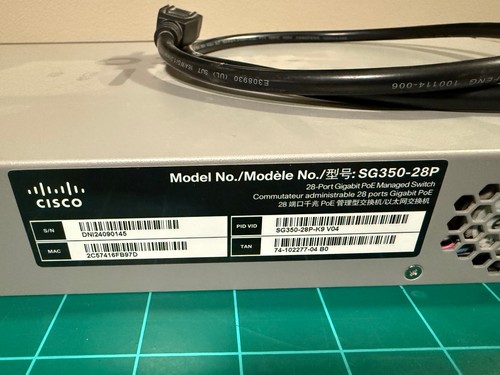 Cisco SG350-28P Gigabit 28-Port PoE Managed Switch - Afbeelding 4 van 6