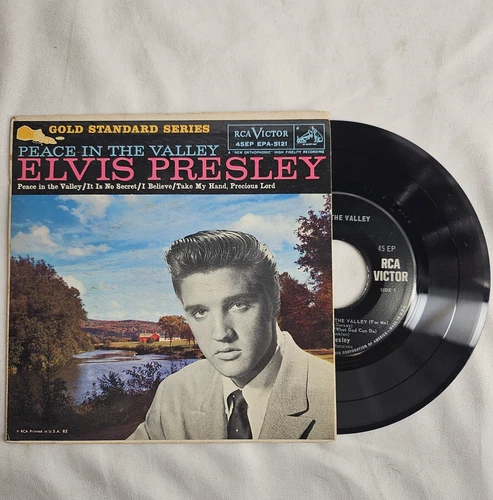 Elvis Presley Peace In The Valley 1959 VTG 45 RPM  EPA-5121  Dog on left