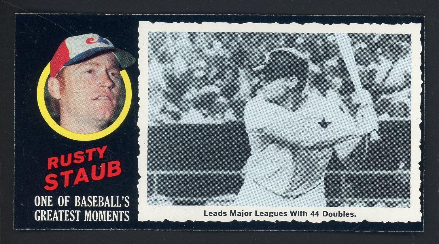 1971 Topps Greatest Moments #35 Rusty Staub Montreal Expos Sharp Corners