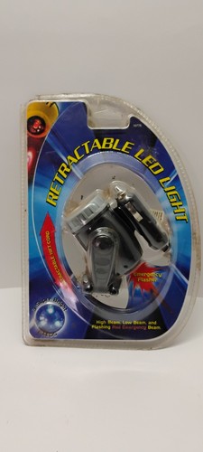 Einziehbare LED Leuchte 12 Volt Steckdose High Low Blinkmuster alter Lagerbestand