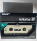 Vintage Sony WM-W800 Cassette Player Recorder W case Working!!