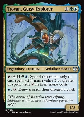 *MtG: 4x Troyan, Gutsy Explorer - Commander Secrets of Strixhaven UC - magicman*