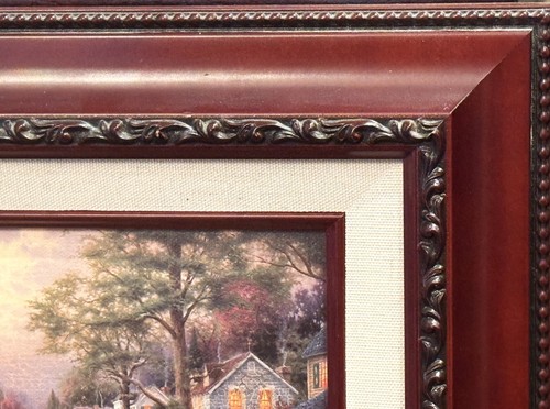 Thomas Kinkade (American), Authentic c.2000 Print "Hometown Morning" Signed COA! - Picture 5 of 17