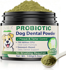 Advanced Dog Dental Powder with Probiotics for Fresh Breath  Clean Teeth