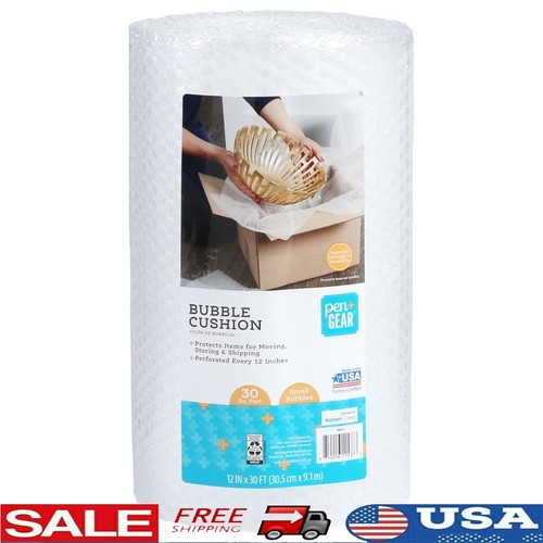 Protective Bubble Cushion Wrap 12"x30' Small Bubble Pack Shipping Storage New - Picture 1 of 7