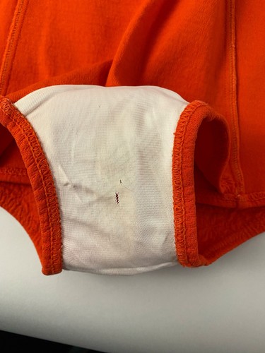 Vintage 60s Sears Orange Pin Up Swimsuit – Textured Print - Size 36 Medium - Picture 9 of 12