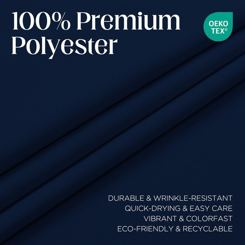 Marineblau Verdunkelungsvorhänge 84 Zoll Länge 2 Paneele Set, Raum Verdunkelung Gardine... - Bild 3 von 9