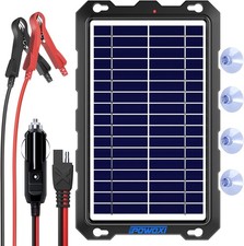 POWOXI Upgraded Solar Powered Battery Chargers 7.5w-B 