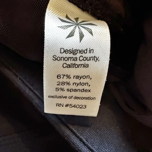 ATHLETA Leggings Womens Size 6 Navy Blue Front Copper Zippers Ponte Moto 2.0 EUC - Picture 6 of 11