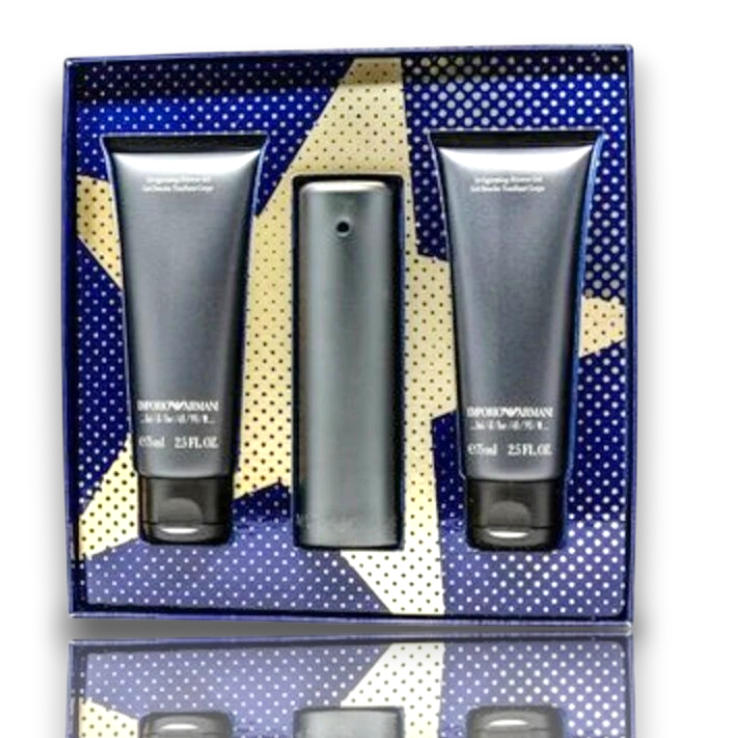 HE by Emporio Armani SET 3 PC'S Eau de toilette 1.7 oz + 2 x