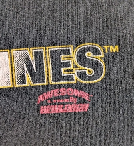 Vintage Michigan Wolverines Football Shirt Big Logo Helmet Single Stitch 2XL - Picture 5 of 8