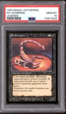 Magic MTG Legends Pit Scorpion PSA 10 GEM MINT POP 24
