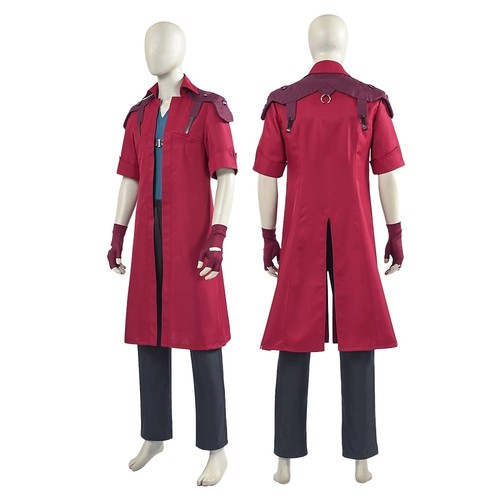 DMC 5 Devil May Cry Dante Cosplay Windbreaker Pants Gloves Halloween+Necklace - Picture 6 of 31