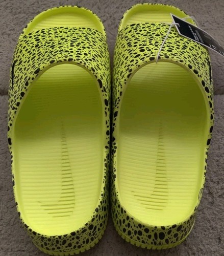 Nike Calm Slide Electric Print NS Volt schwarz HF1067-700 Herren Größe 13 Schuhe - Bild 3 von 5